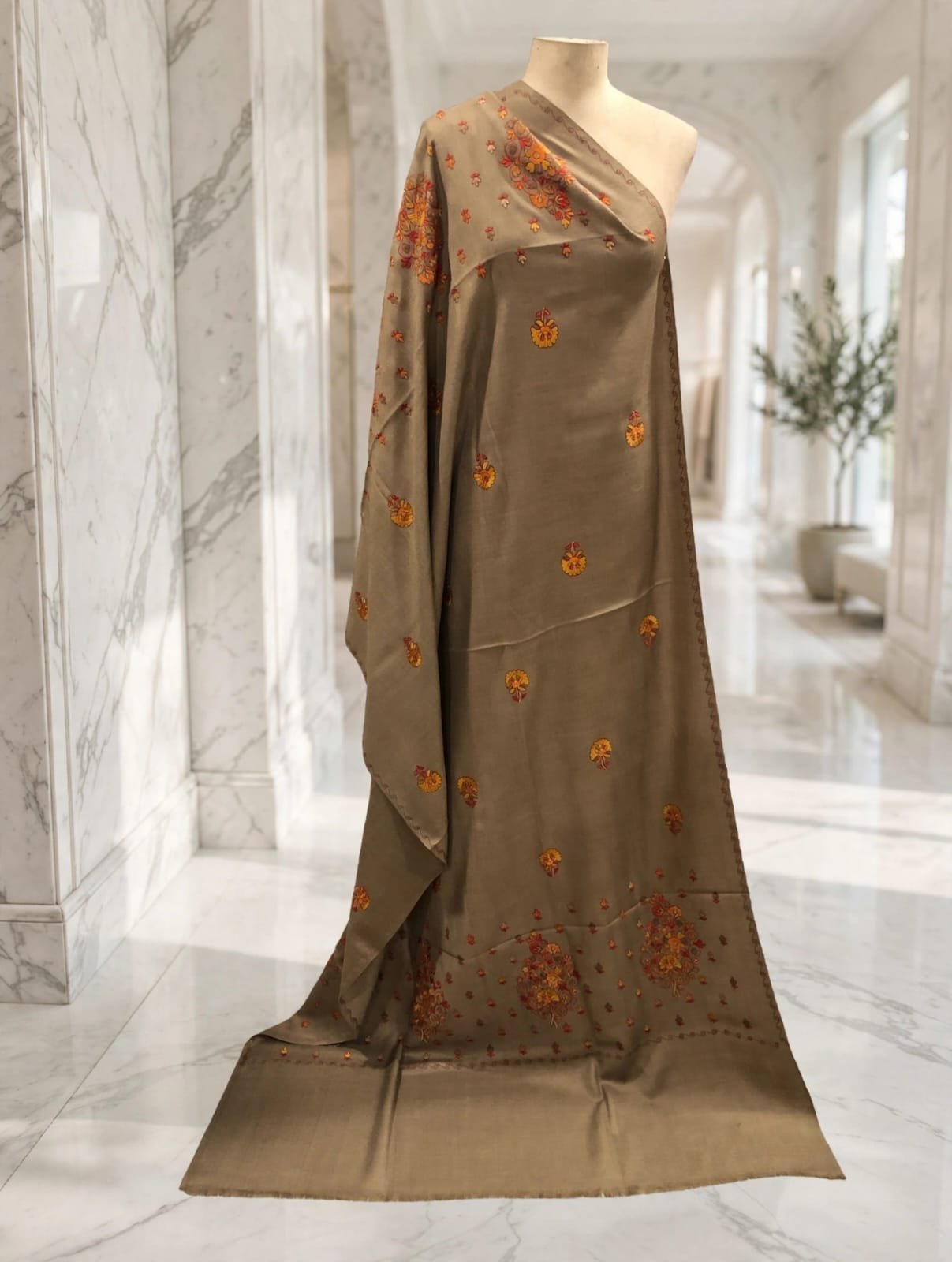 pure wool shawls Kashmiri needle work shawls - Image 1