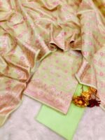 Banarasi Soft Tissue Suit - Image 4