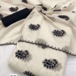Viscose mull chanderi designer