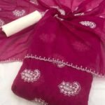 Viscose mull chanderi designer