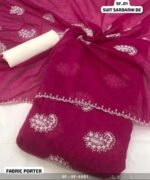 Viscose mull chanderi designer - Image 3
