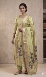 Banarasi Cotton Tissue Suit - Image 4