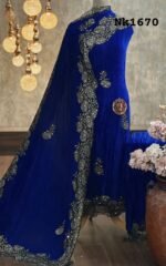 Crush velvet kurta & dupatta - Image 4