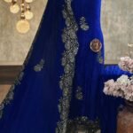 Crush velvet kurta & dupatta