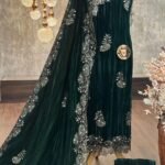 Crush velvet kurta & dupatta