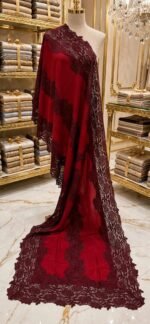 Fine Wool Lace Stole - Image 5