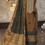 Gajji silk bandhani suit