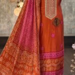Gajji silk bandhani suit