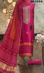Gajji silk bandhani suit - Image 3