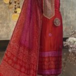 Gajji silk bandhani suit