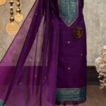 Monga silk kurta & dupatta