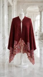 Pashmina party wear knitting ponchhu