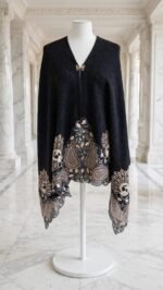 Pashmina party wear knitting ponchhu - Image 3