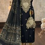Russian silk embroidered kurta suit
