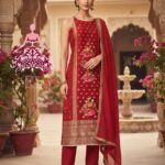 Self Embroidered Banarsi suit