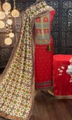 Soft gajji Silk Shirt with Patola (Copy)