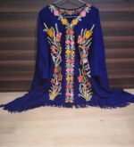 Wollen cape shawls with aari work