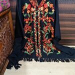 Wollen cape shawls with aari work