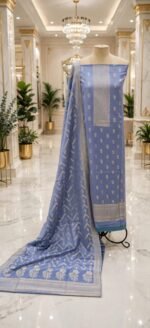 Pashmina wool suit with beautiful zari work - Image 4
