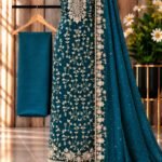 Burbury silk zari suit