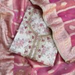 Digital printed chanderi suit