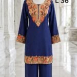 Kashmiri woolen embroidered cord set