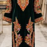 kasmiri velvette ari embroidery kurti