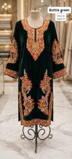 kasmiri velvette ari embroidery kurti - Image 4