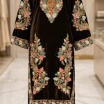 kasmiri velvette ari embroidery kurti