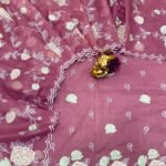 Applique cotton mul suit