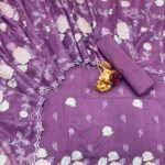 Applique cotton mul suit