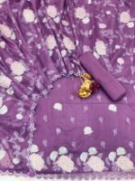 Applique cotton mul suit - Image 5