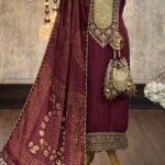 Russian silk embroidered kurta