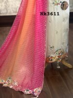 Shimmer tissue bandhni printed - Image 2